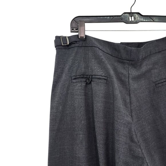 Neesh by DAR Vintage Women's Wool Pleated Wide Leg Suit Pants - L - Picture 6 of 9